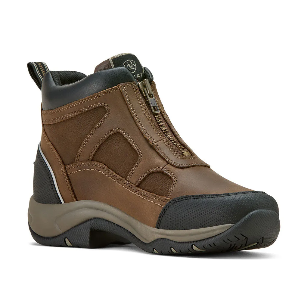 10061300 Ariat Women's Terrain Zip Waterproof Boot - Palm Brown