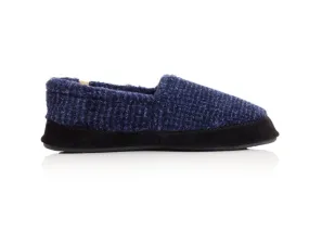 Acorn Men's Moc Slippers- Blue Check