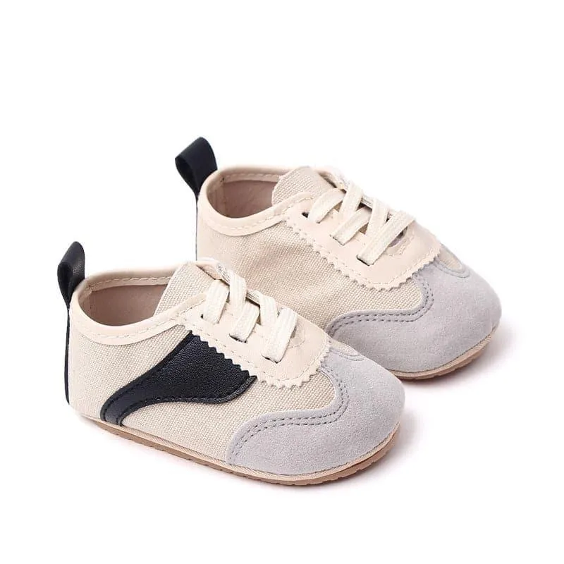 Angelodini™ Suede Mid-Calf Lace-Up First Walker Shoes for Babies