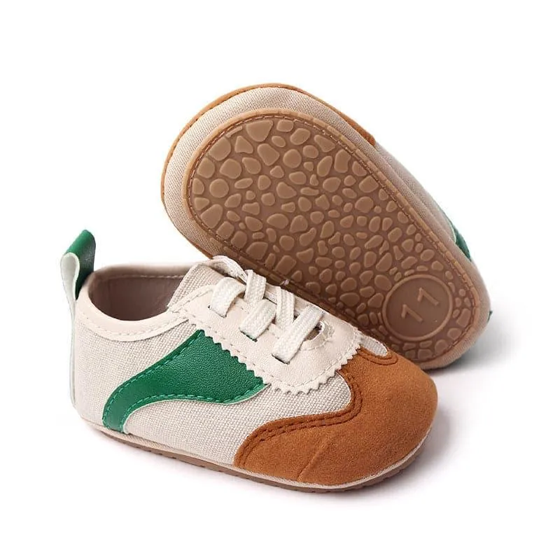Angelodini™ Suede Mid-Calf Lace-Up First Walker Shoes for Babies