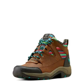 Ariat Women's Terrain VentTEK 360 Boot Arizona Brown/Turquoise Serape