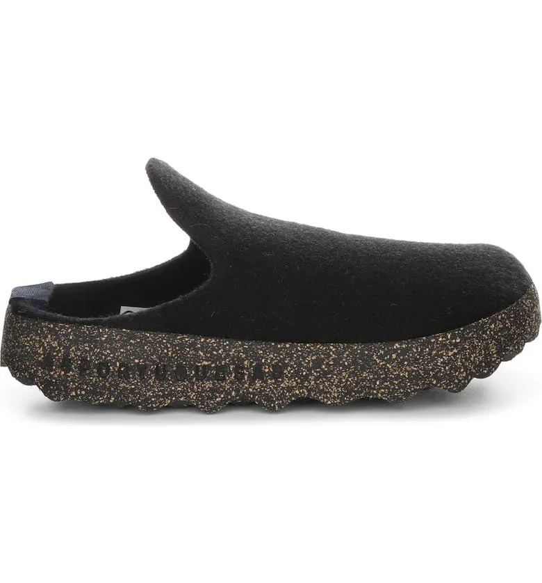 Asportuguesas Men's COME Mule Slippers - Black Tweed