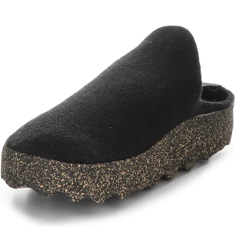 Asportuguesas Men's COME Mule Slippers - Black Tweed