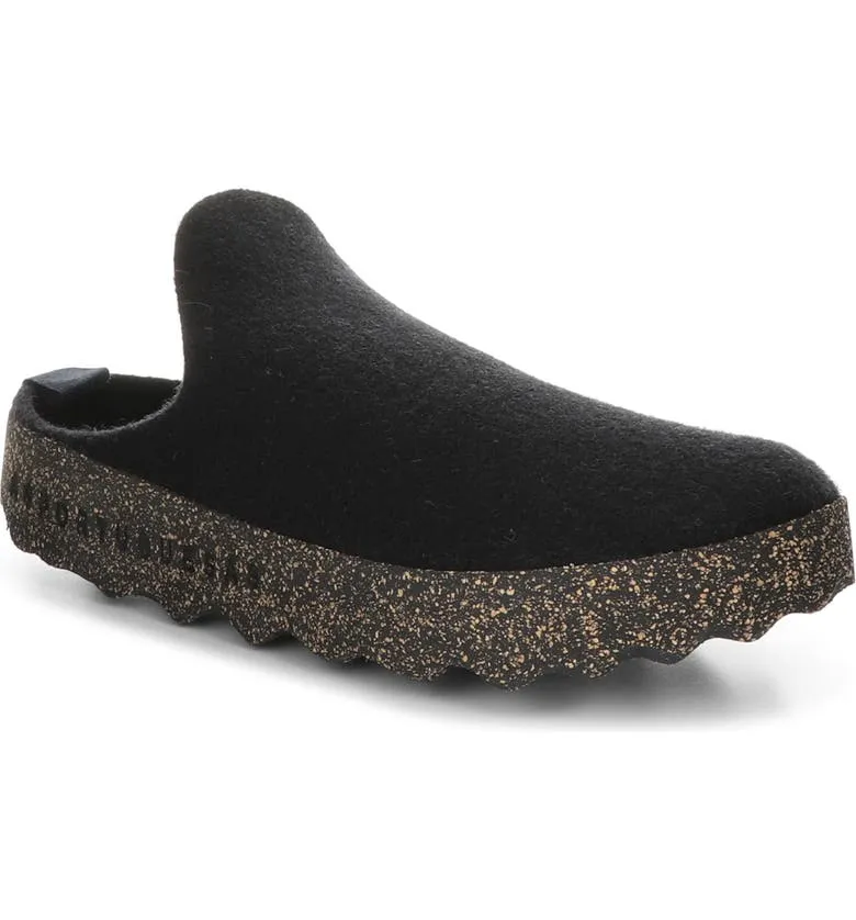 Asportuguesas Men's COME Mule Slippers - Black Tweed