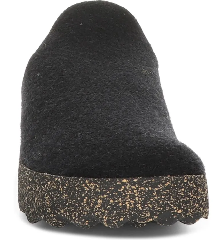Asportuguesas Men's COME Mule Slippers - Black Tweed