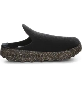 Asportuguesas Men's COME Mule Slippers - Black Tweed
