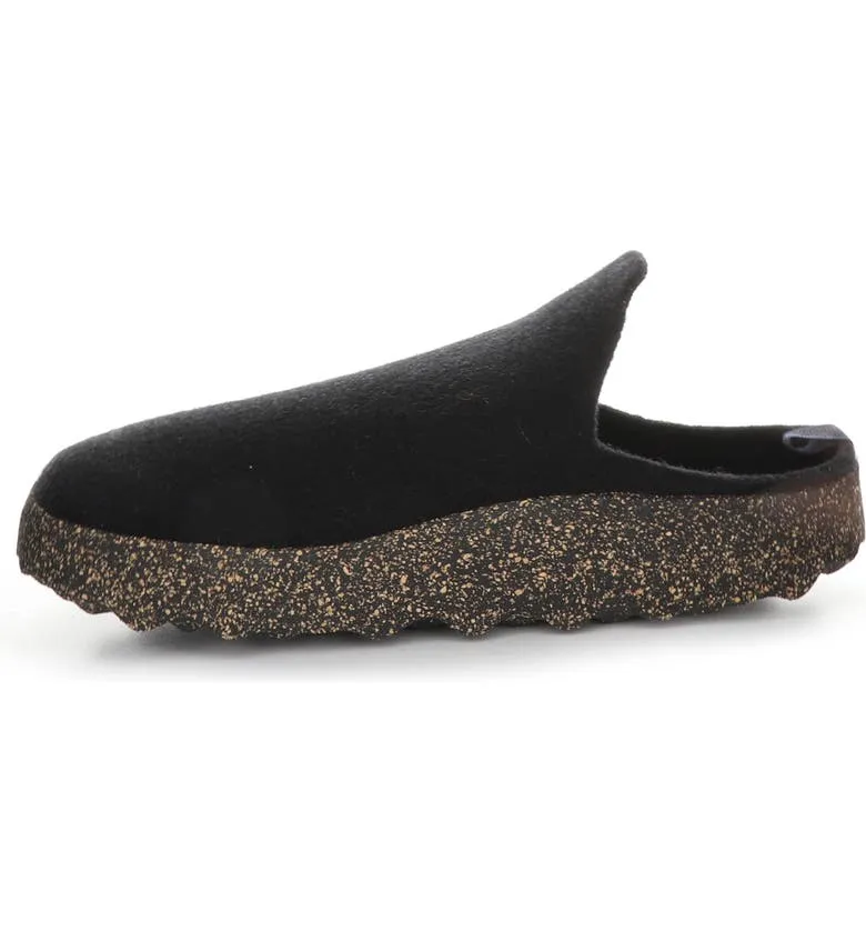 Asportuguesas Men's COME Mule Slippers - Black Tweed