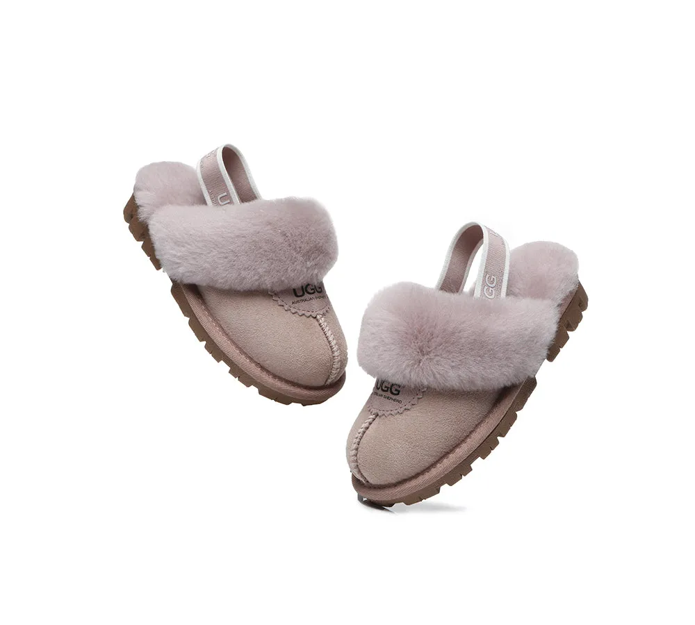 Australian Shepherd®  Kids Slingback UGG Slipper Kids Waffle Plus