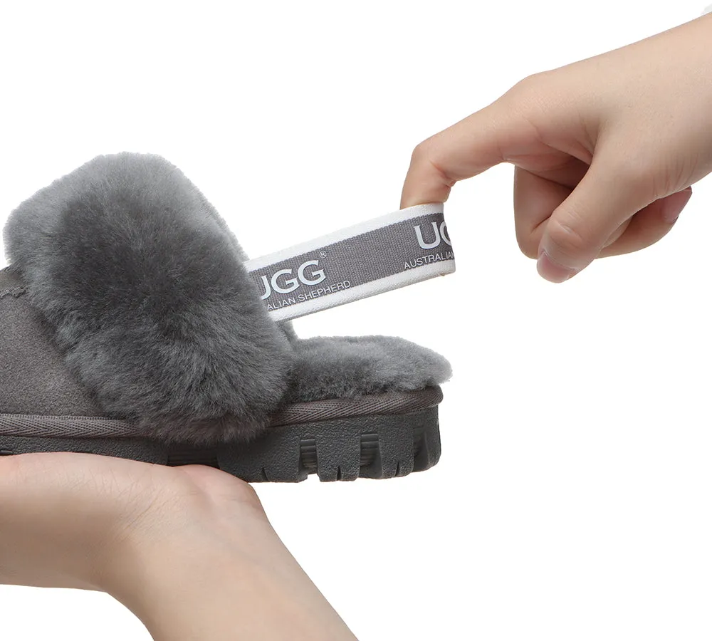 Australian Shepherd®  Kids Slingback UGG Slipper Kids Waffle Plus