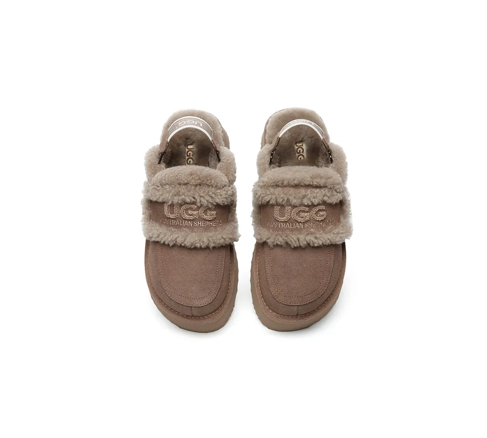 AUSTRALIAN SHEPHERD® UGG Slippers Women Removable Strap Slingback Platform Rilee