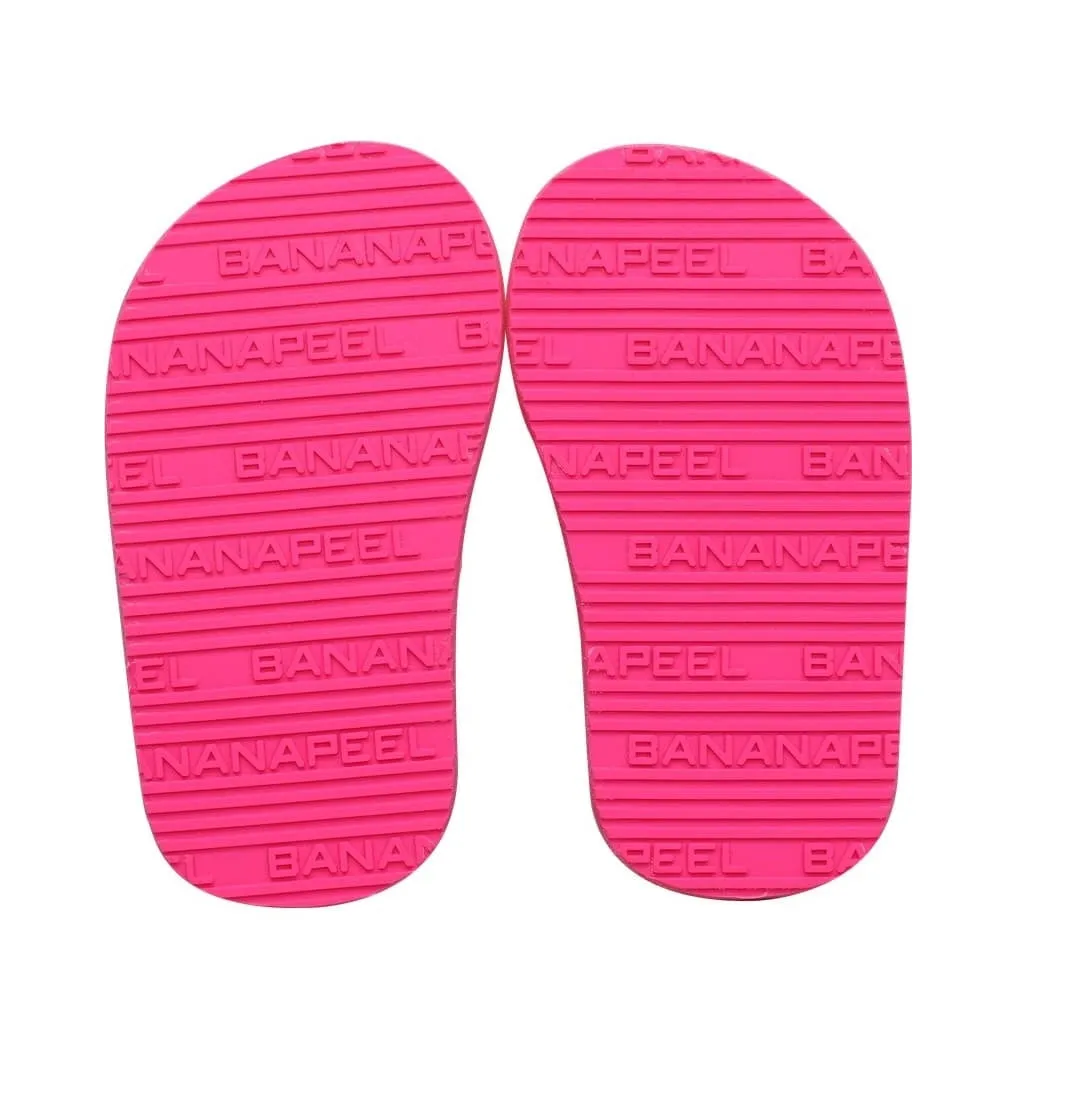 Banana Peel Slippers for Toddlers - Little Princess Set Sugar and Spice Neon Pink