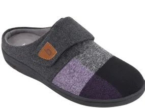 Biotime Women's Amity Slippers- Grey/ Purple