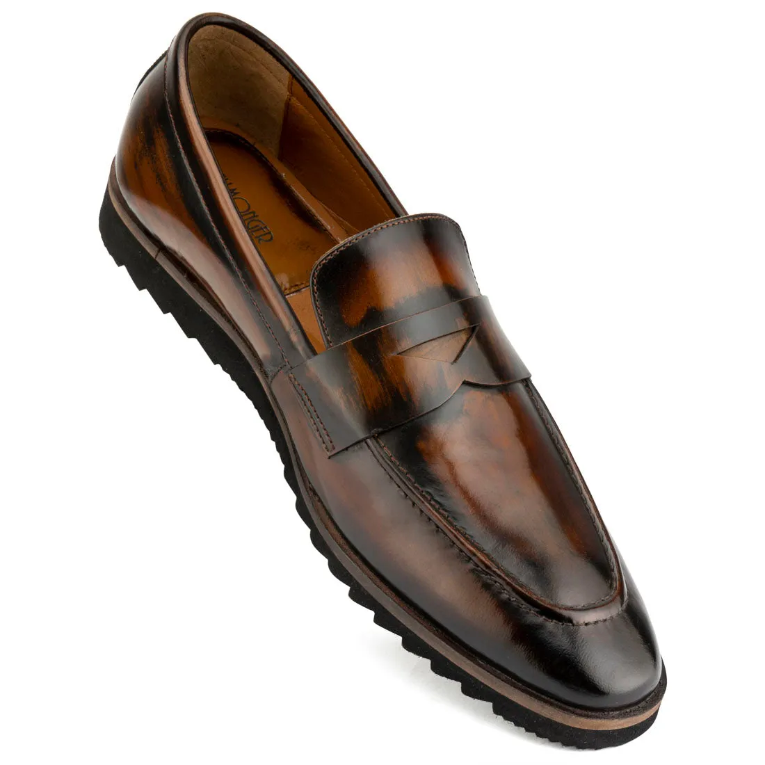 Brushed Tan Sporty Sole Loafers