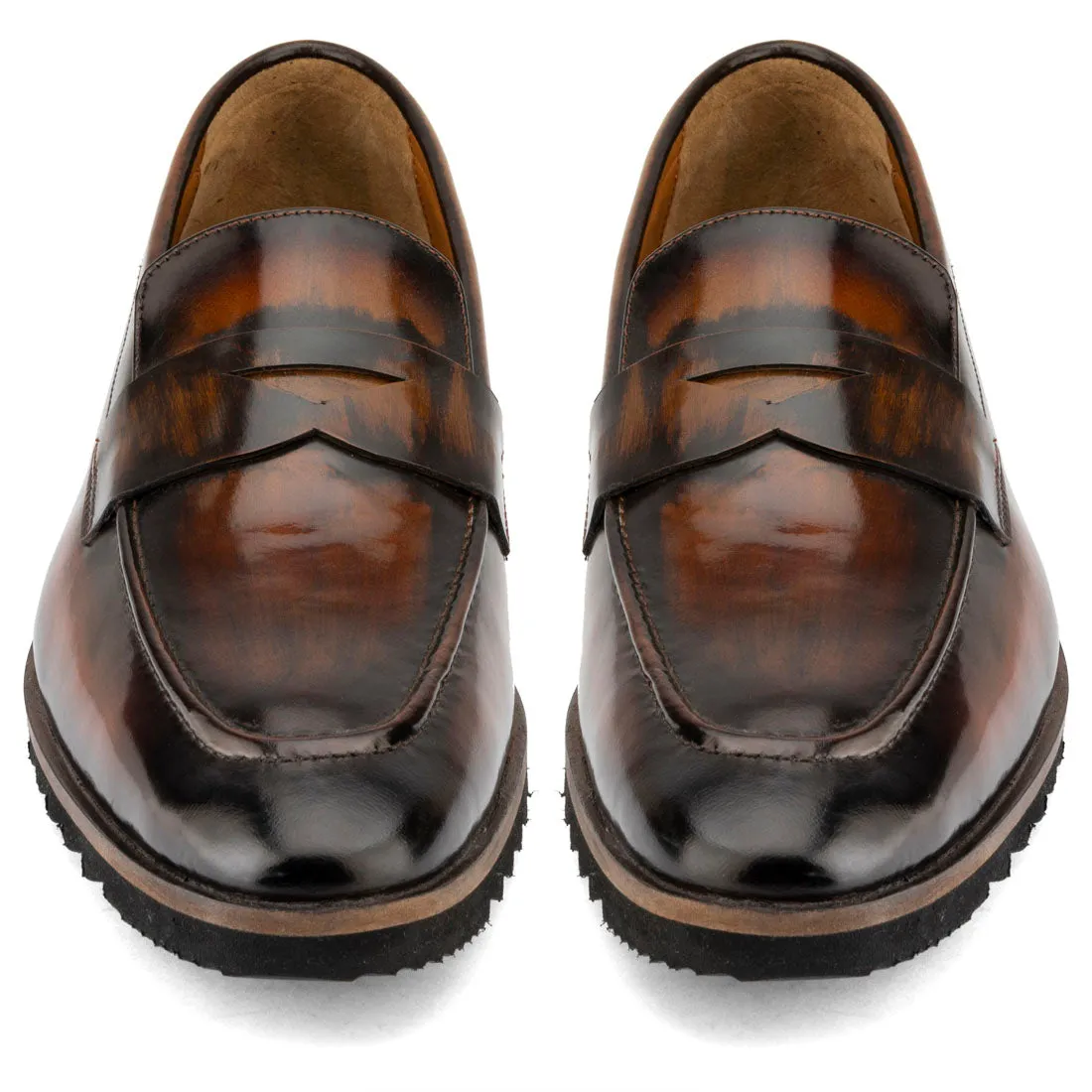 Brushed Tan Sporty Sole Loafers