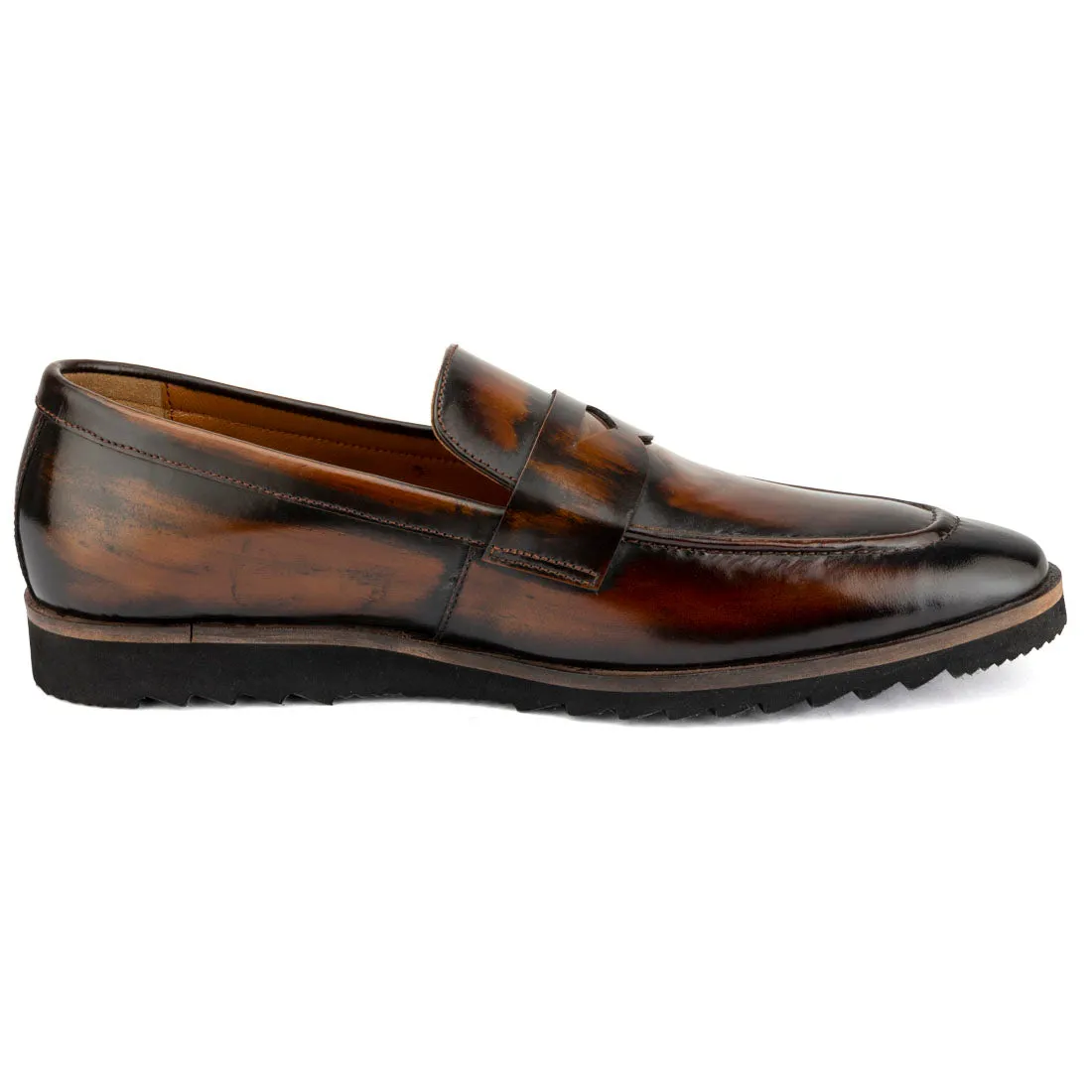 Brushed Tan Sporty Sole Loafers