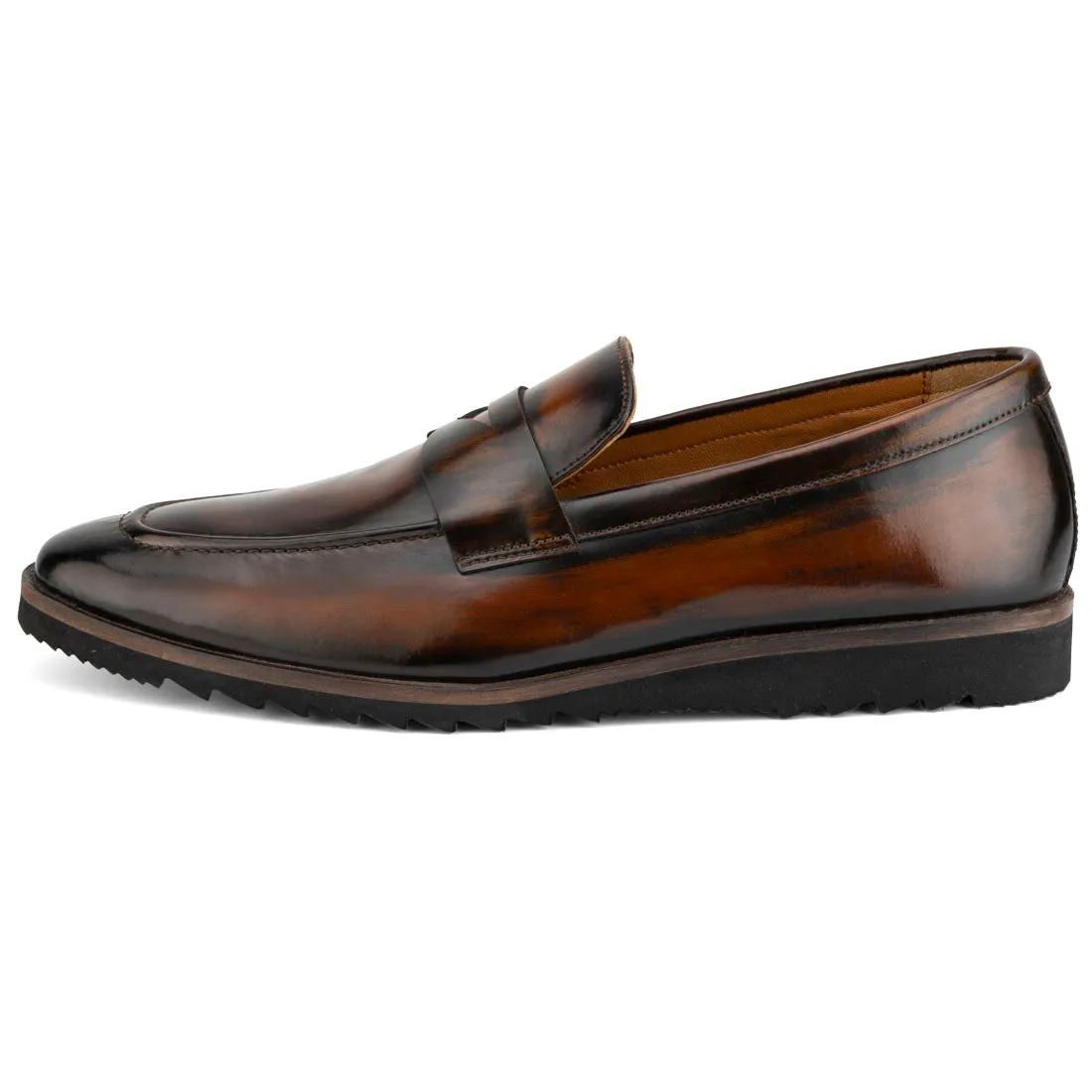 Brushed Tan Sporty Sole Loafers