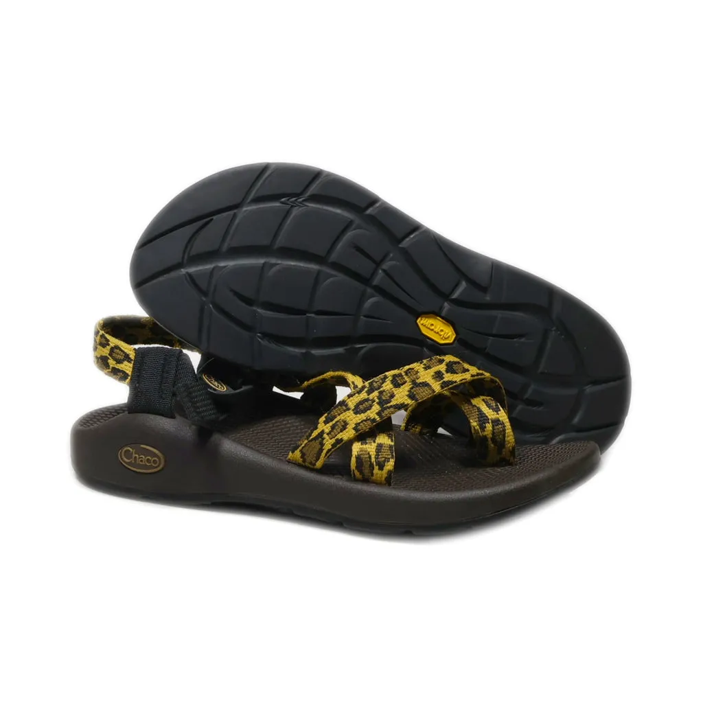 Chaco Flat Sandals Canvas Yellow Colour For Women