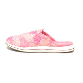 Clarks Cloudsteppers Mules Fabric Pink Colour For Women