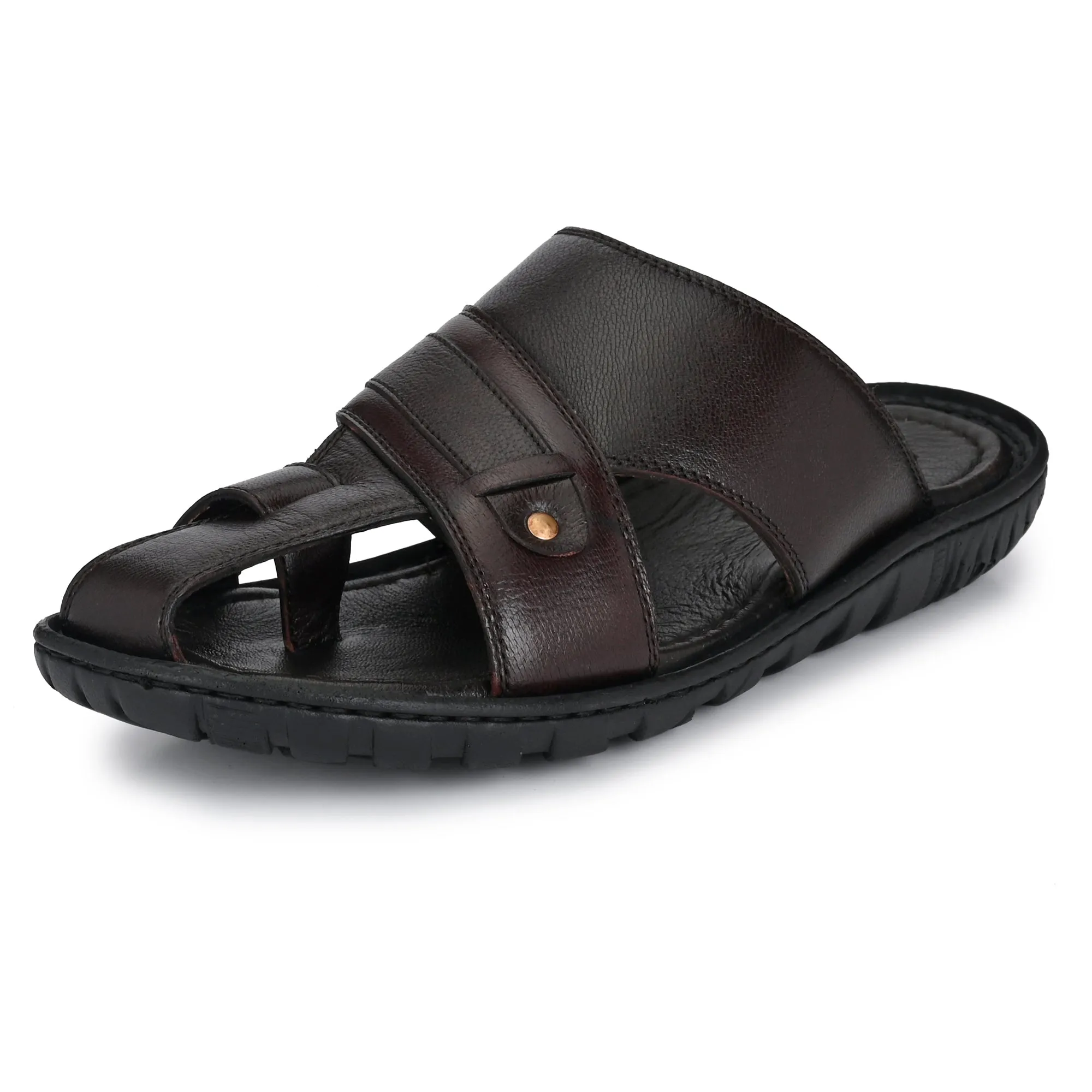 Classic Comfort Men's Premium Leather Slippers for Men's