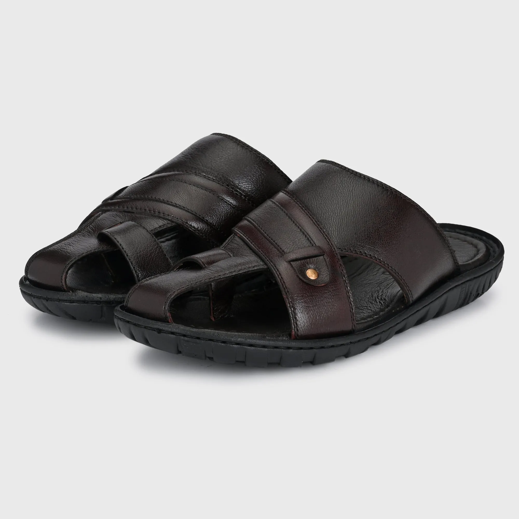 Classic Comfort Men's Premium Leather Slippers for Men's