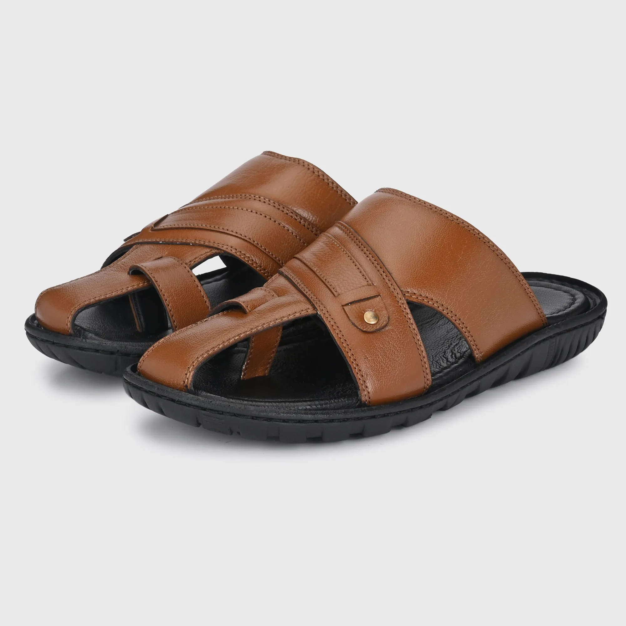 Classic Comfort Men's Premium Leather Slippers for Men's