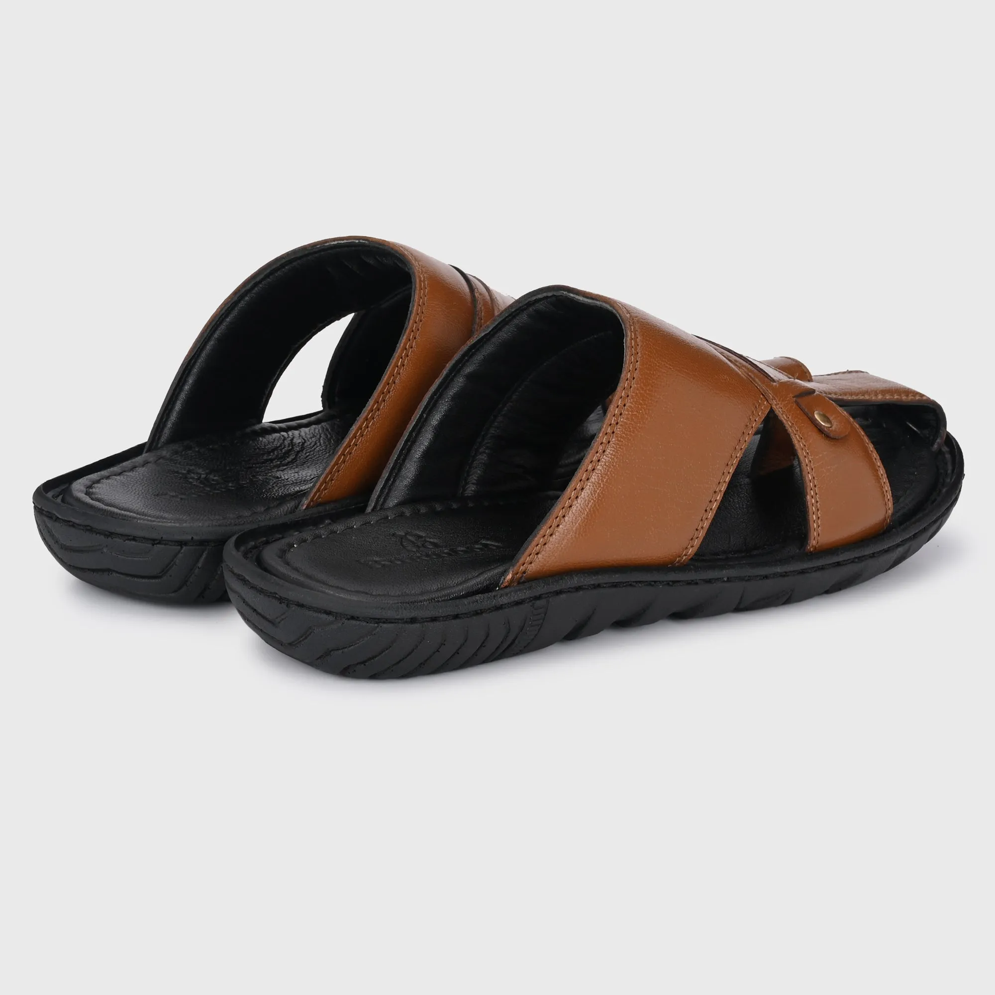 Classic Comfort Men's Premium Leather Slippers for Men's