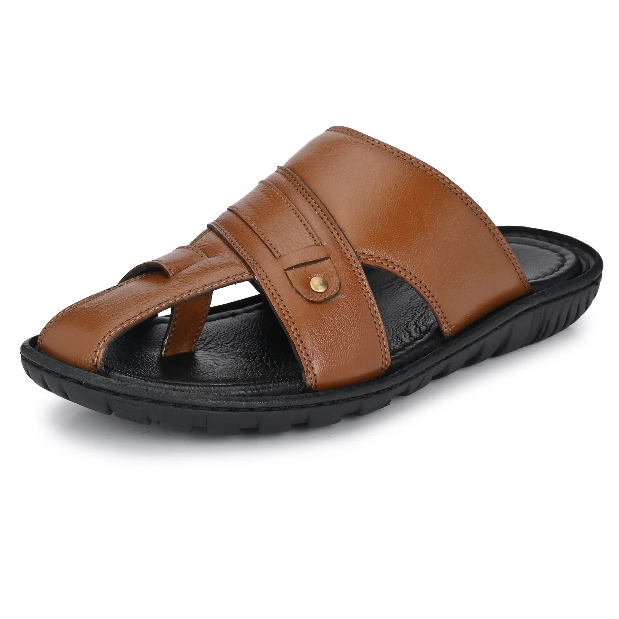 Classic Comfort Men's Premium Leather Slippers for Men's