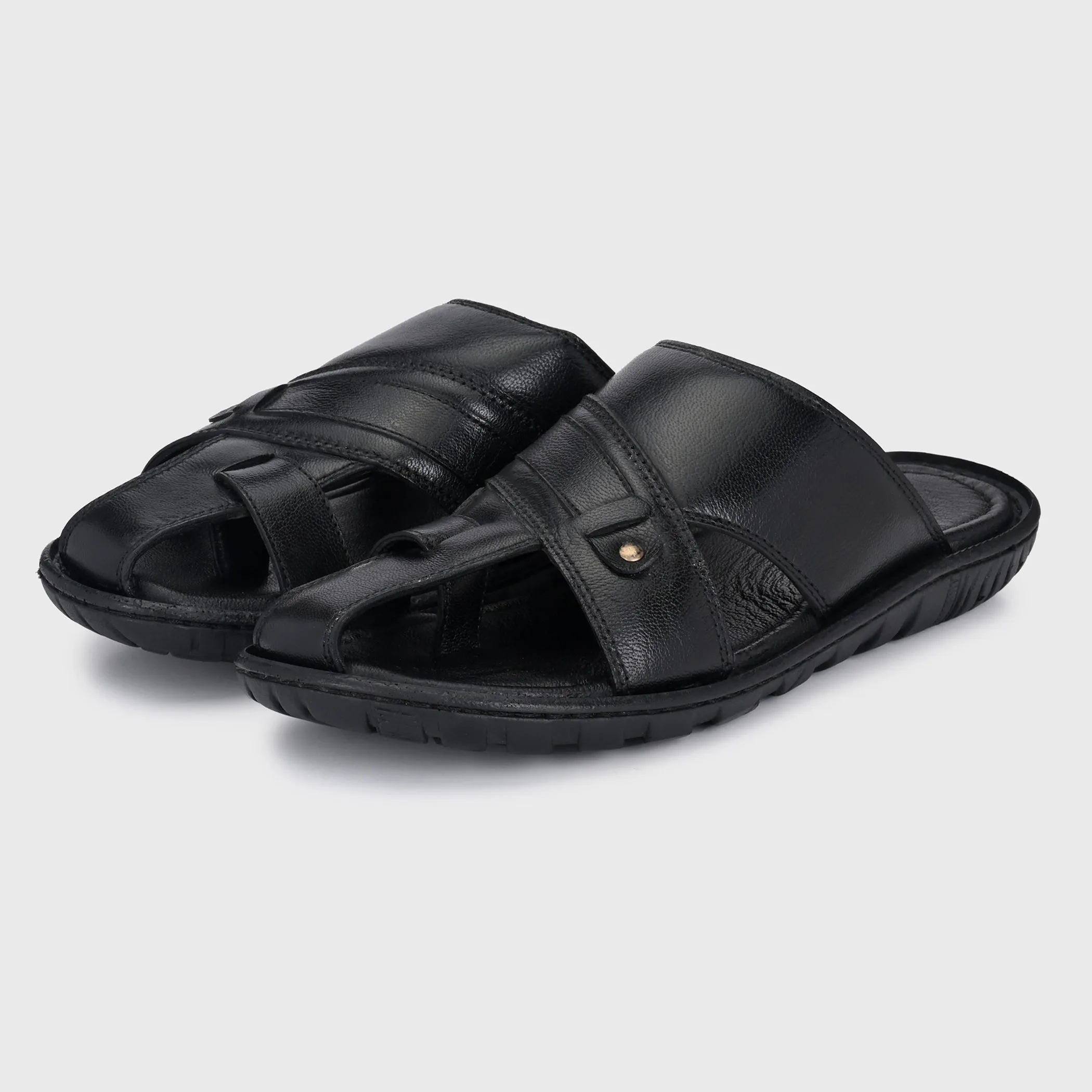 Classic Comfort Men's Premium Leather Slippers for Men's