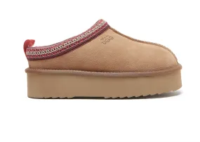 COOPER PLATFORM - MEN'S WOMEN'S UNISEX 4CM PLATFORM SLIP-ON SLIPPER - AUSTRALIAN MERINO SHEEPSKIN