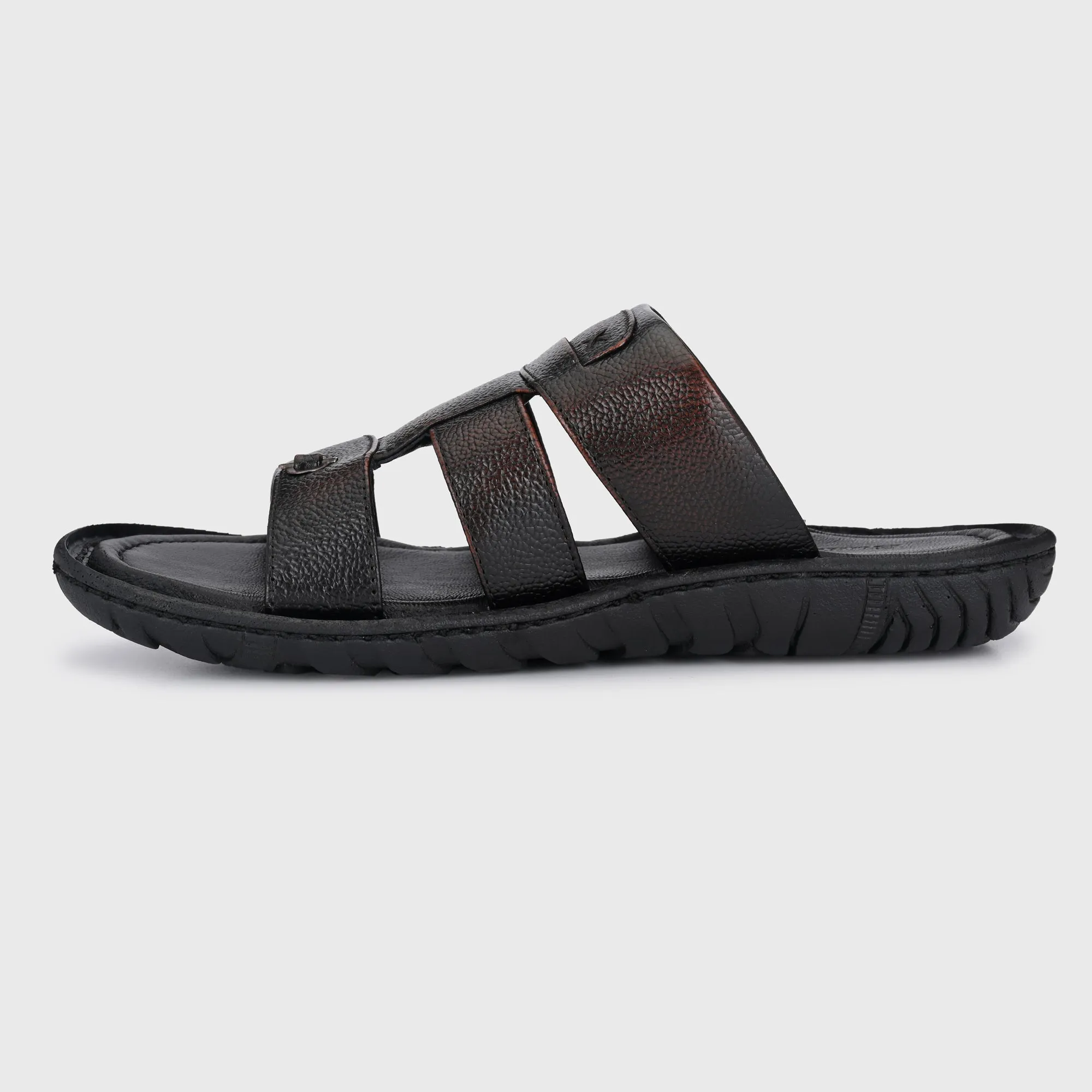 Elegant Ease Genuine Leather Slippers for Men