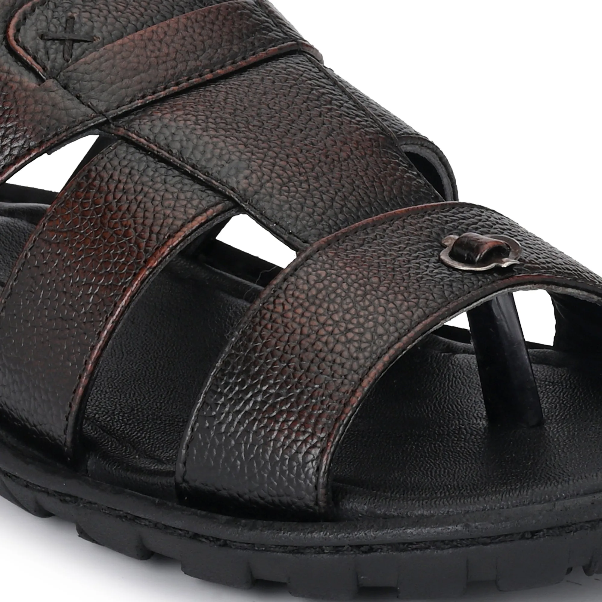 Elegant Ease Genuine Leather Slippers for Men