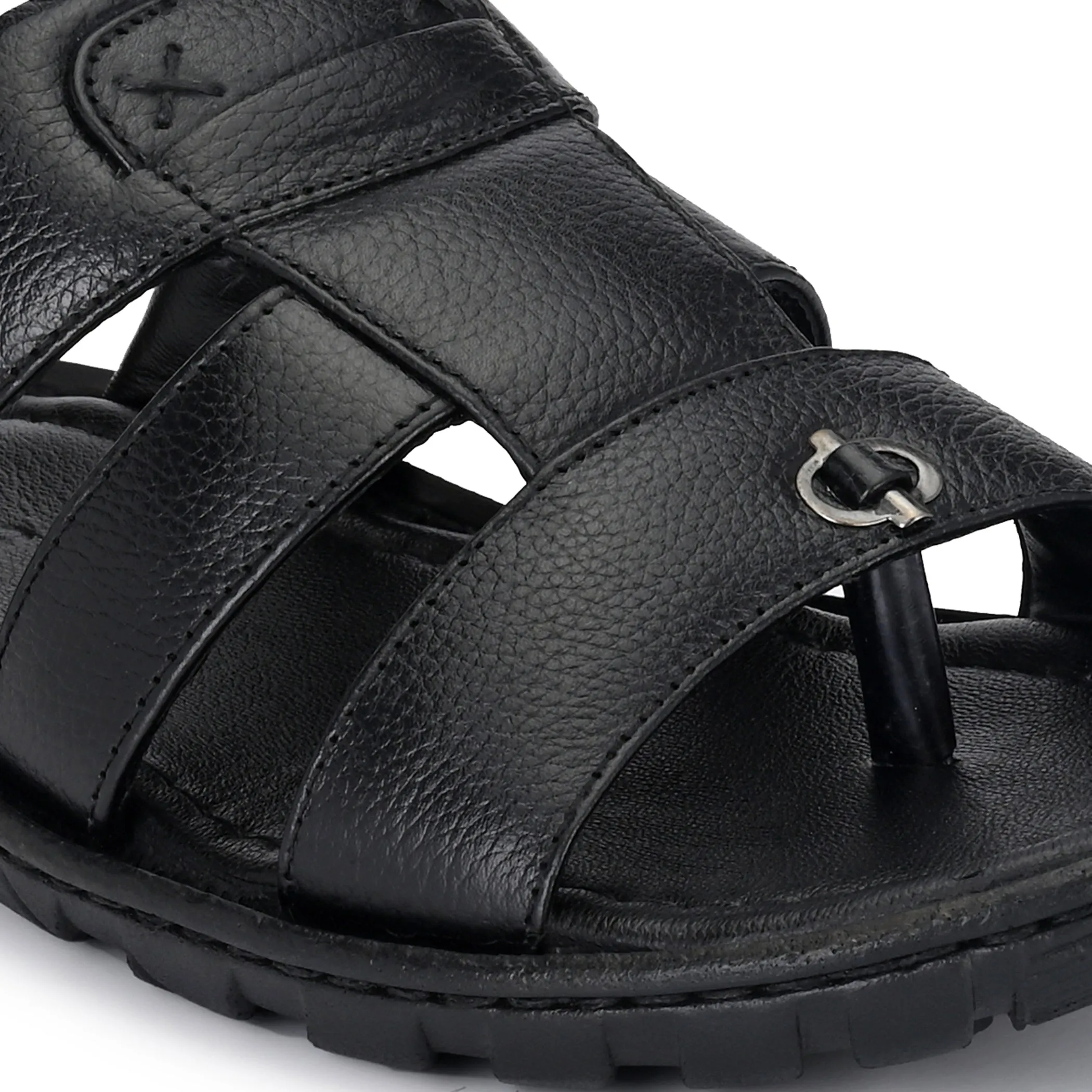 Elegant Ease Genuine Leather Slippers for Men