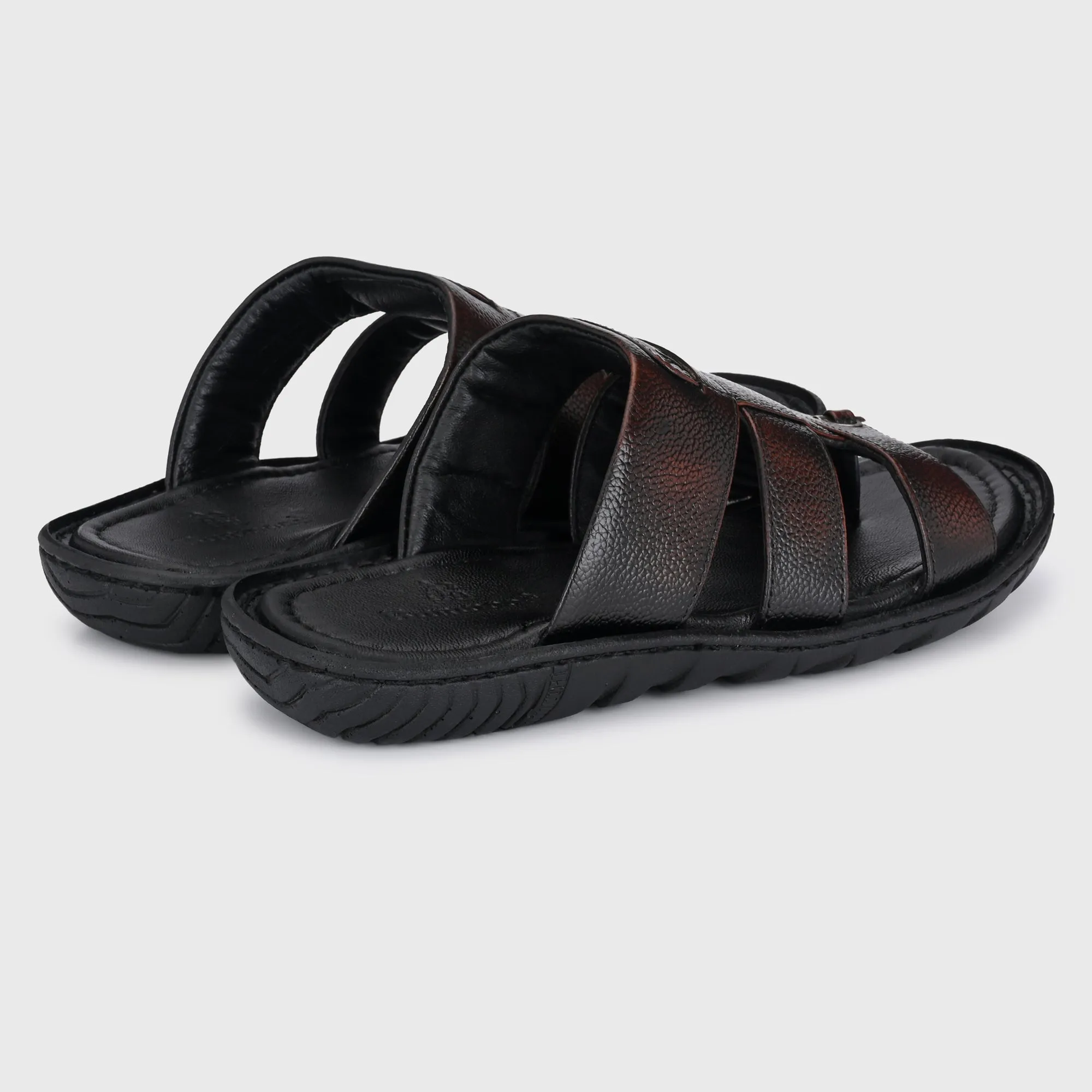 Elegant Ease Genuine Leather Slippers for Men