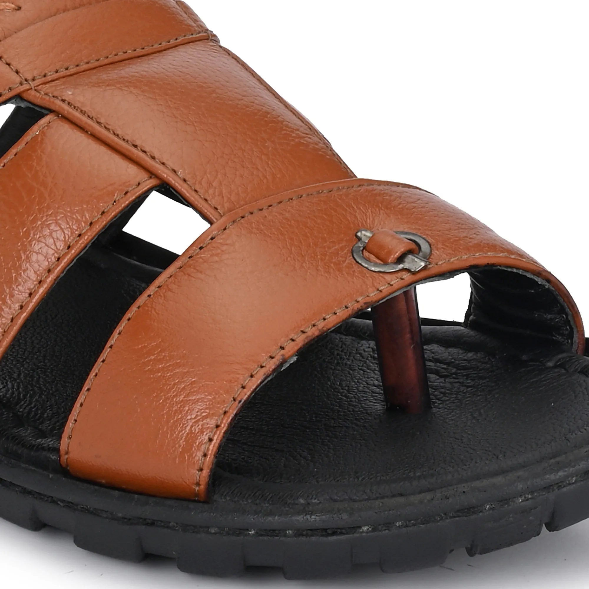Elegant Ease Genuine Leather Slippers for Men