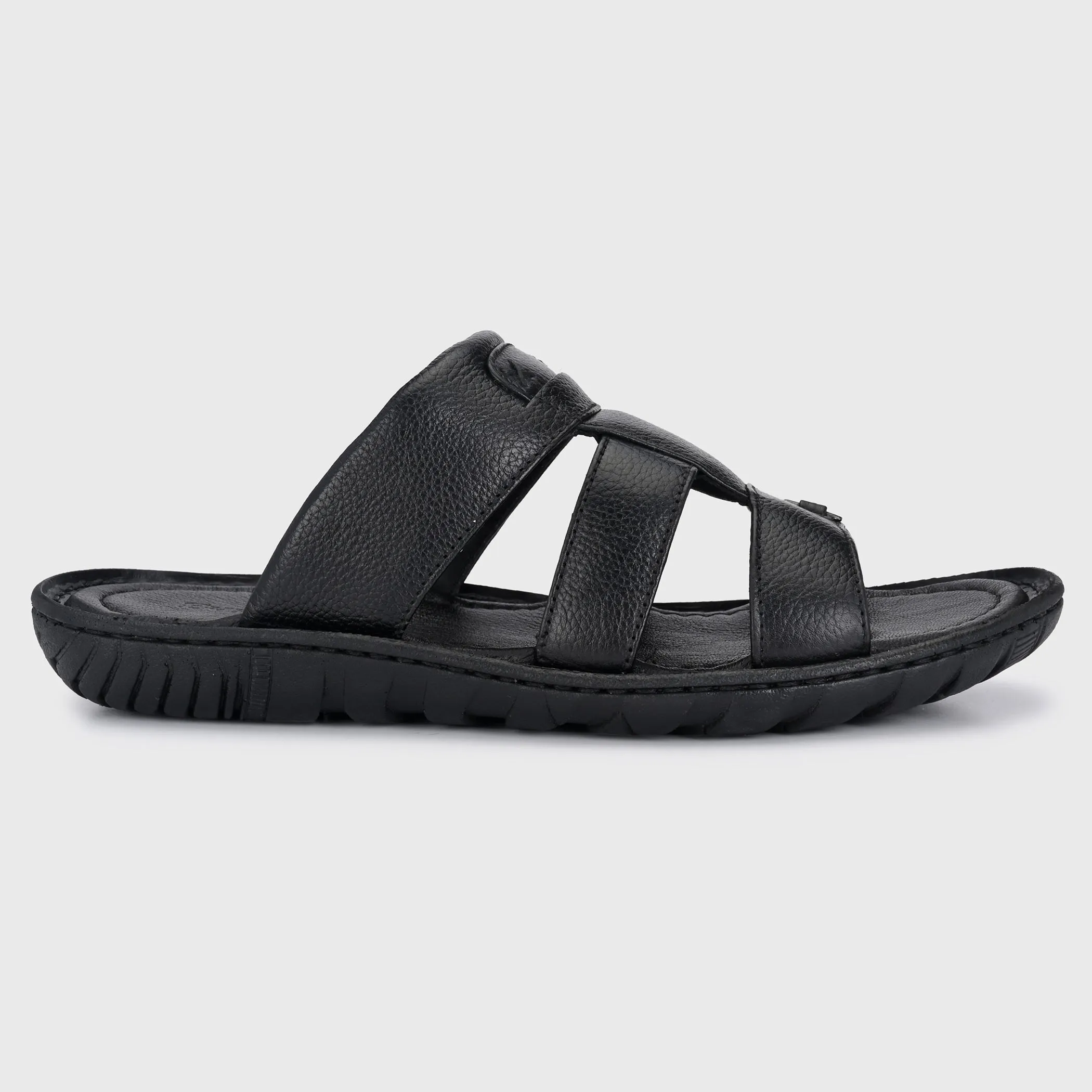 Elegant Ease Genuine Leather Slippers for Men