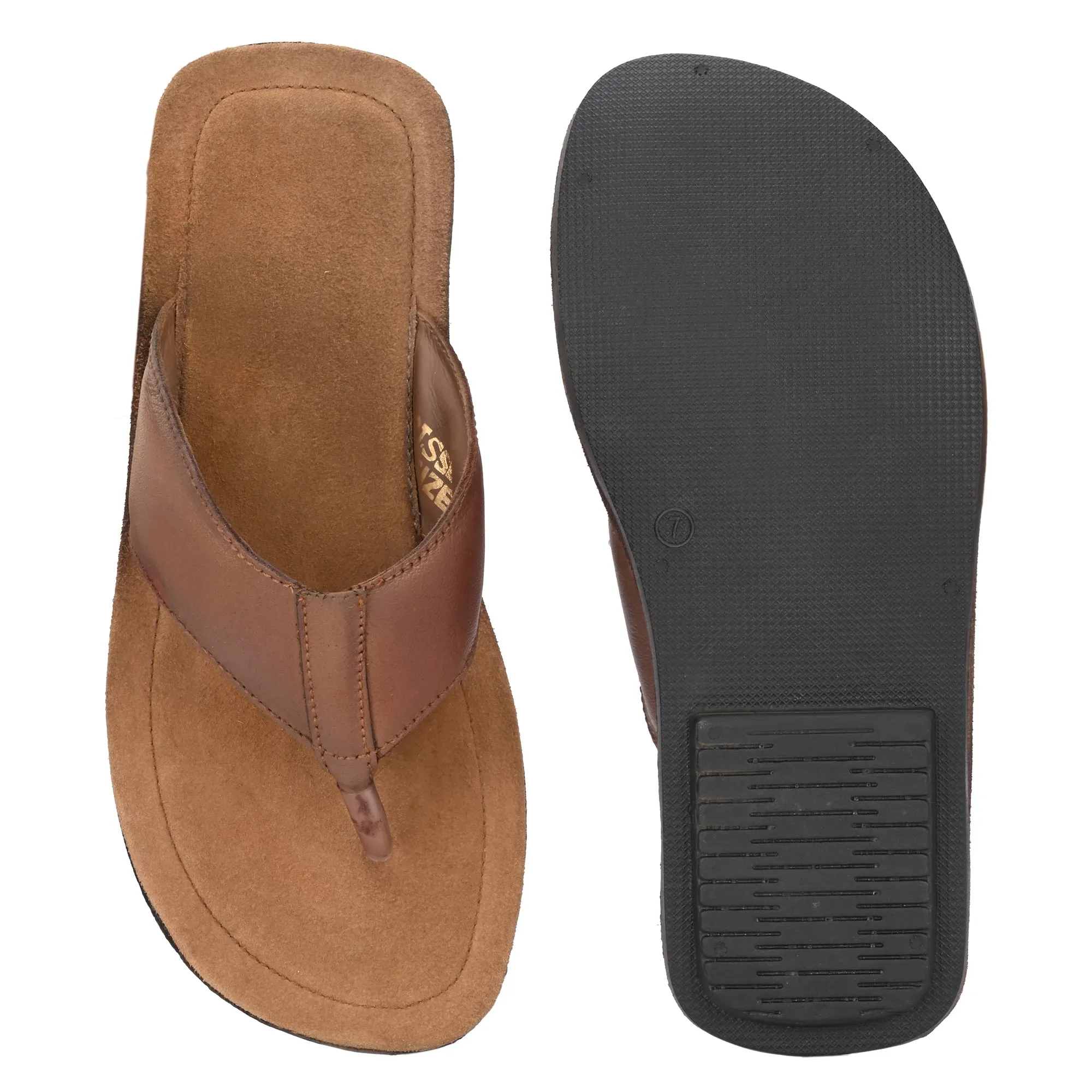 Elegant Genuine Premium Leather Slippers For Men's
