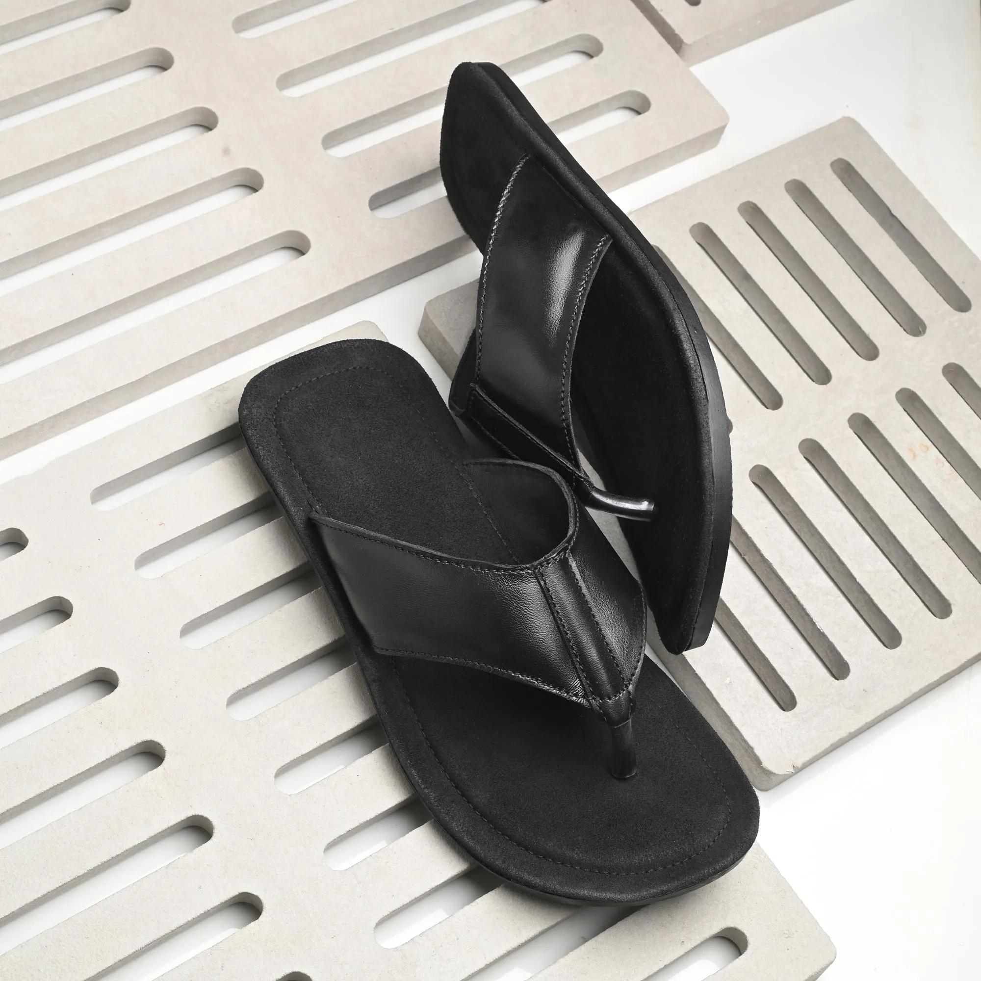 Elegant Genuine Premium Leather Slippers For Men's
