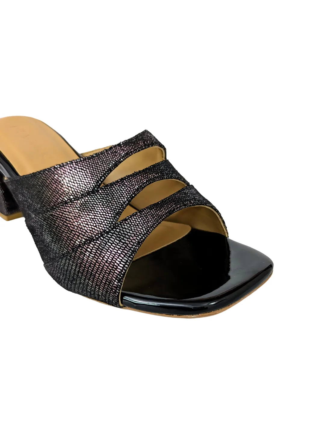 Emma Cutout Mules Starry Black