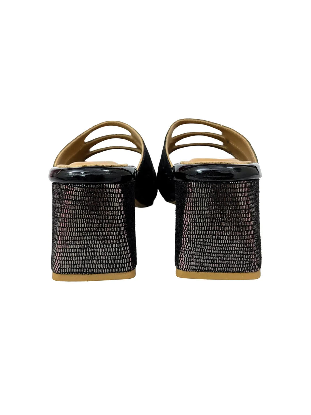 Emma Cutout Mules Starry Black