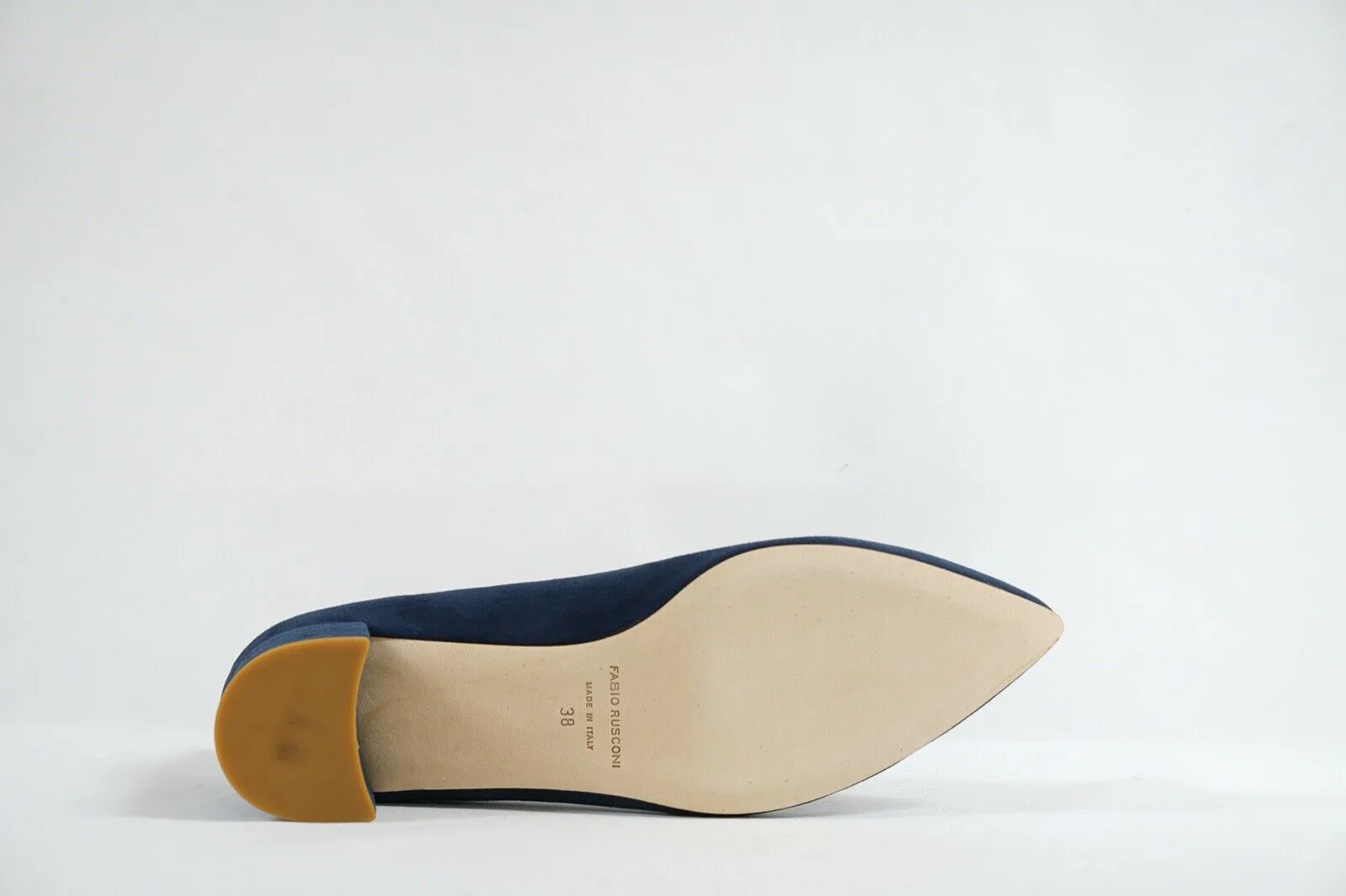 Fabio Rusconi Women's Blue Suede Court Heel S4080