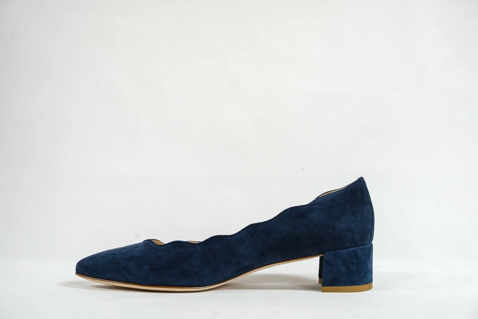 Fabio Rusconi Women's Blue Suede Court Heel S4080