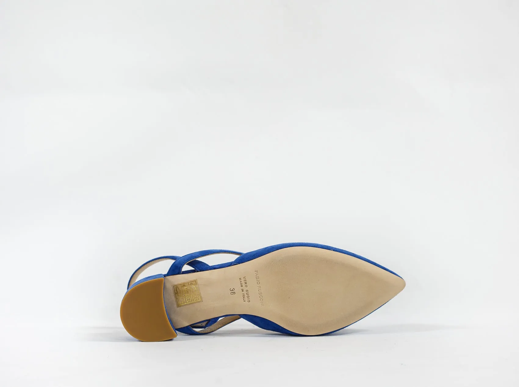 Fabio Rusconi Women's Blue Suede Shoe S4826 - 35 EU Last Size