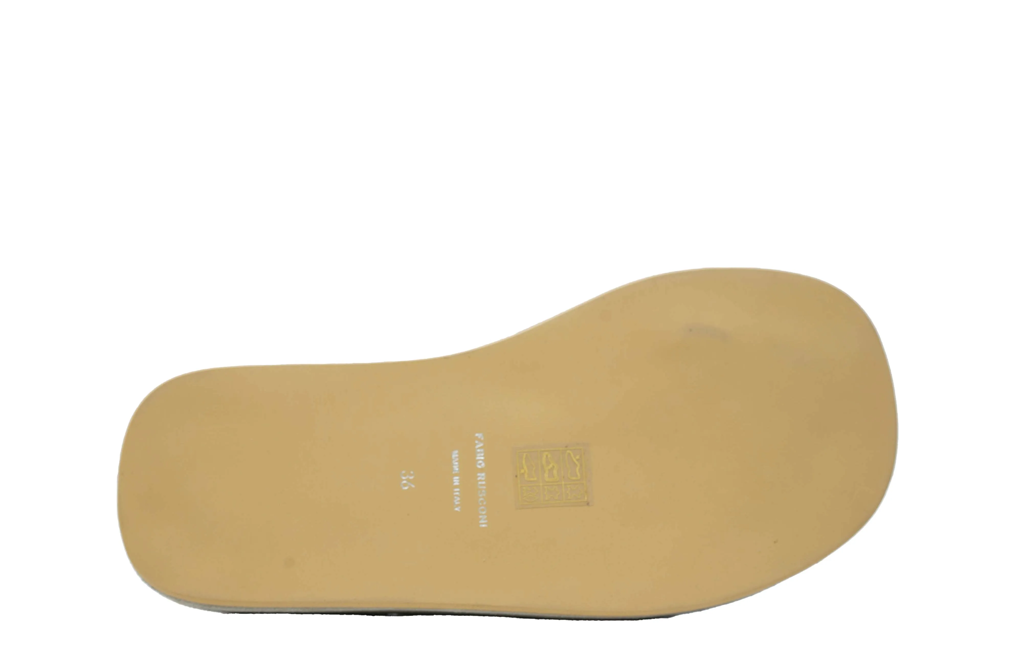 Fabio Rusconi Women's Grey Leather & Suede Flat Slip On EVA