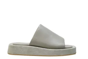 Fabio Rusconi Women's Grey Leather & Suede Flat Slip On EVA