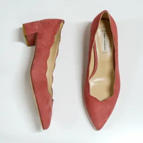 Fabio Rusconi Women's Pink Suede Court Heel S4080