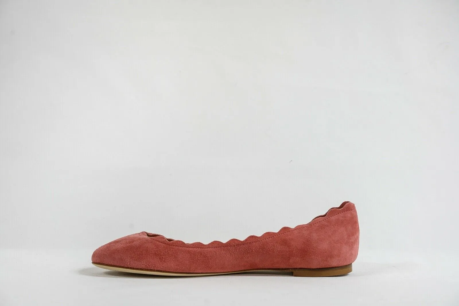 Fabio Rusconi Women's Suede Pink Ballerina Flat Shoe S1795