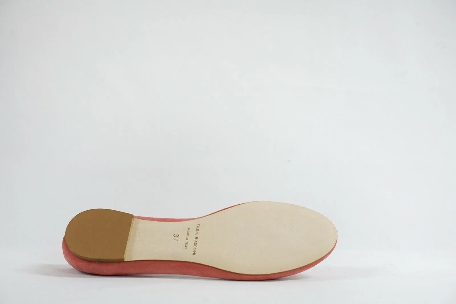 Fabio Rusconi Women's Suede Pink Ballerina Flat Shoe S1795