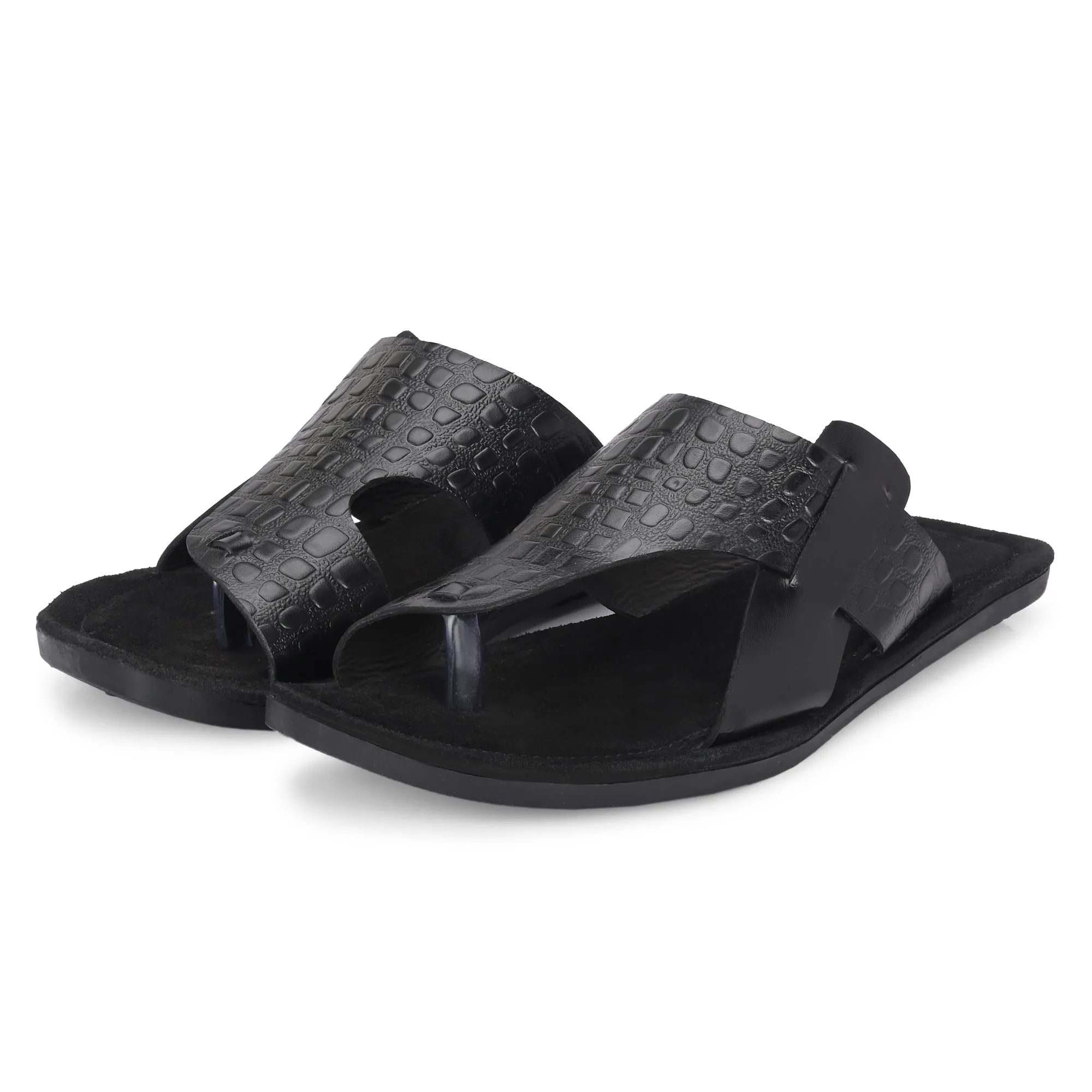 Flawless Premium Leather Slippers For Men's