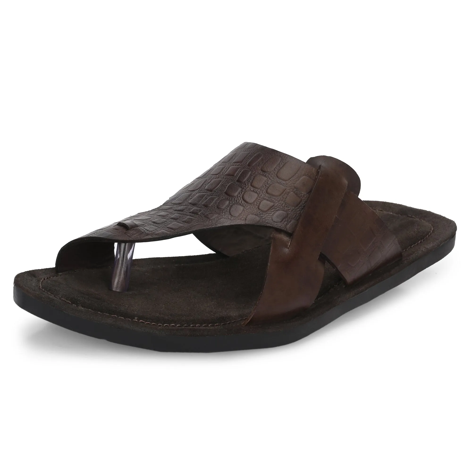 Flawless Premium Leather Slippers For Men's