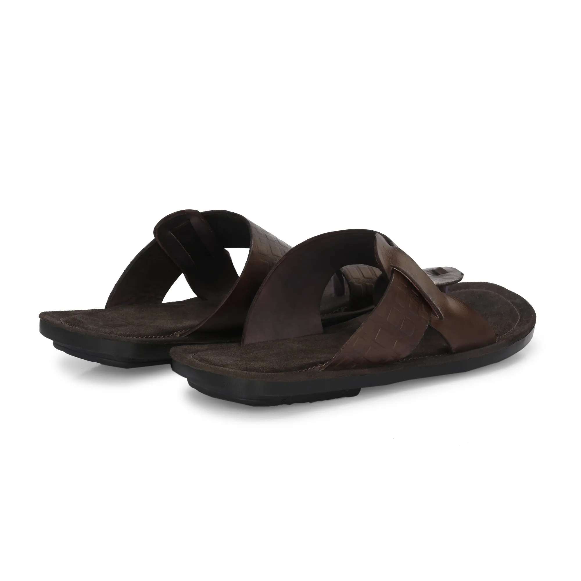 Flawless Premium Leather Slippers For Men's